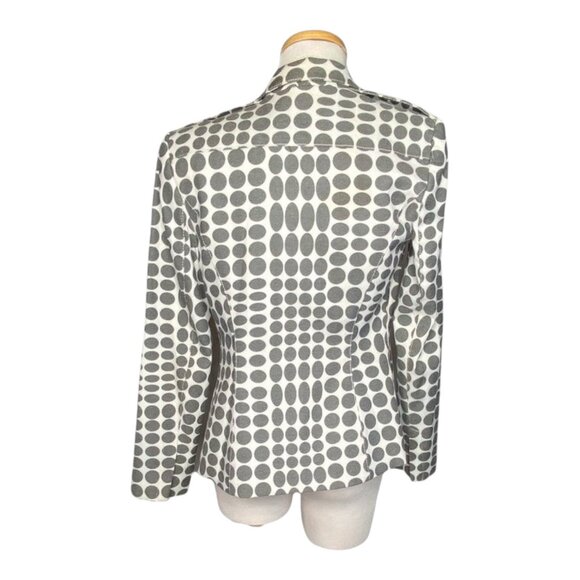 Alberto Makali Polka Dot Blazer Jacket Cotton/Spandex Size S Made In USA - Picture 3 of 7